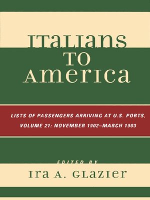 cover image of Italians to America, Volumes 21-26